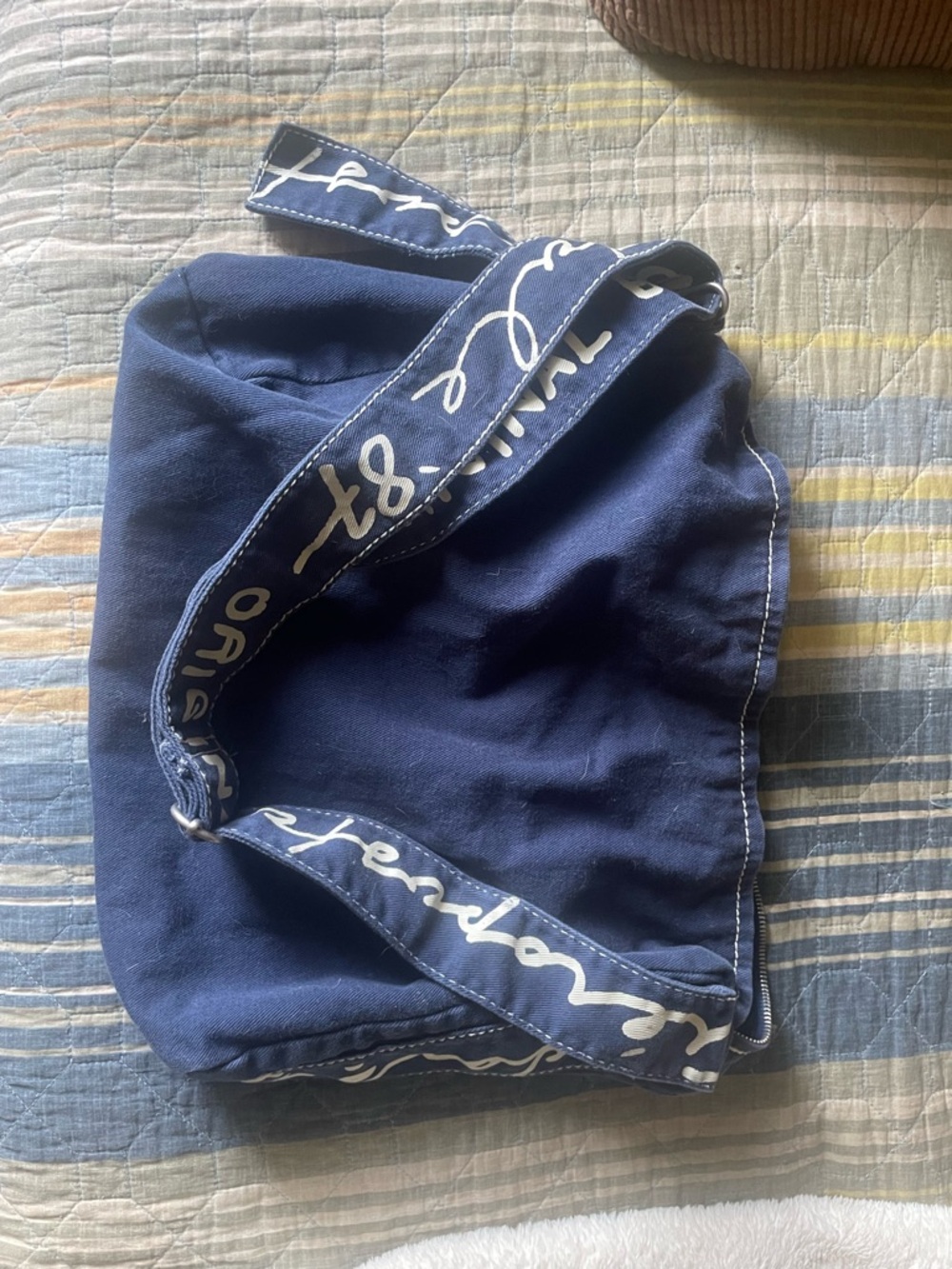 Vintage Aeropostale Navy Blue Canvas Crossbody Bag